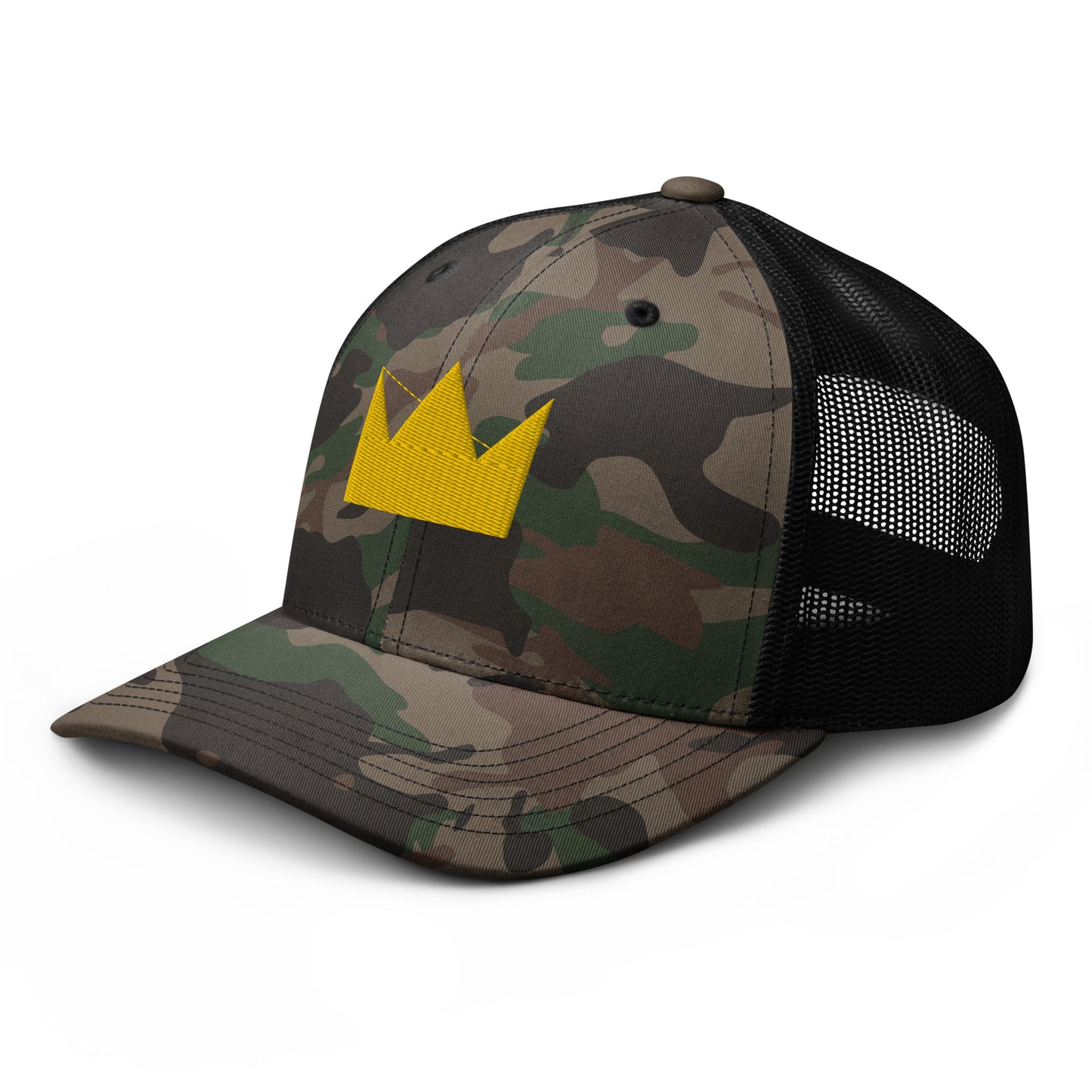 LionHead Apparel Crown Logo Camouflage trucker hat