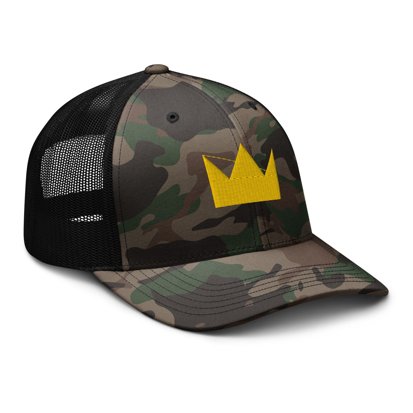 LionHead Apparel Crown Logo Camouflage trucker hat
