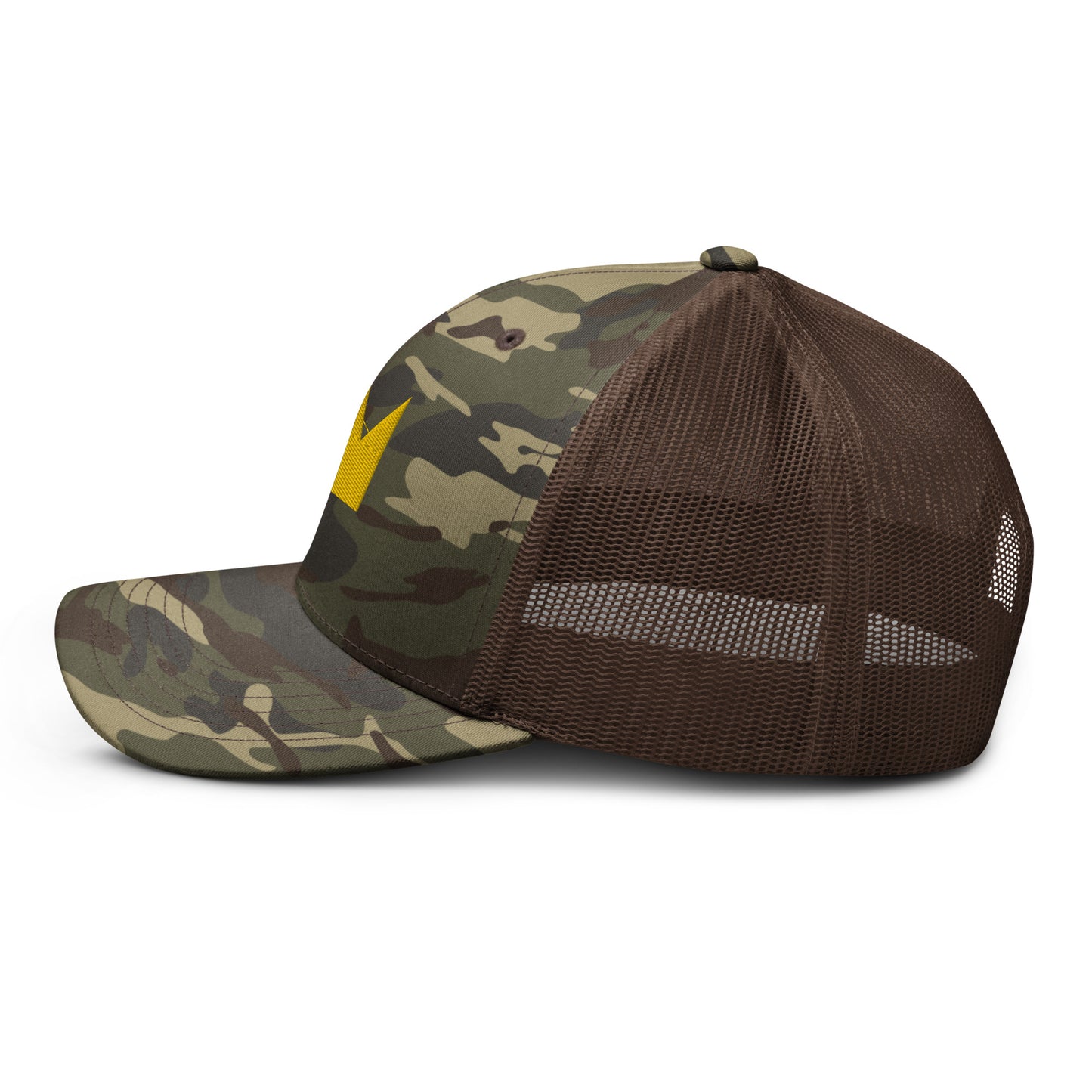 LionHead Apparel Crown Logo Camouflage trucker hat