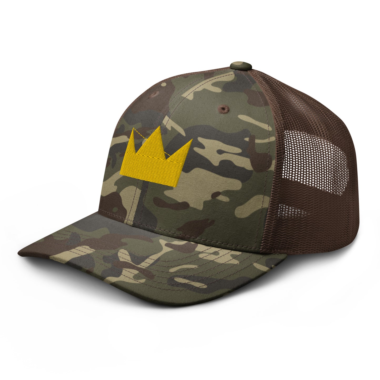 LionHead Apparel Crown Logo Camouflage trucker hat