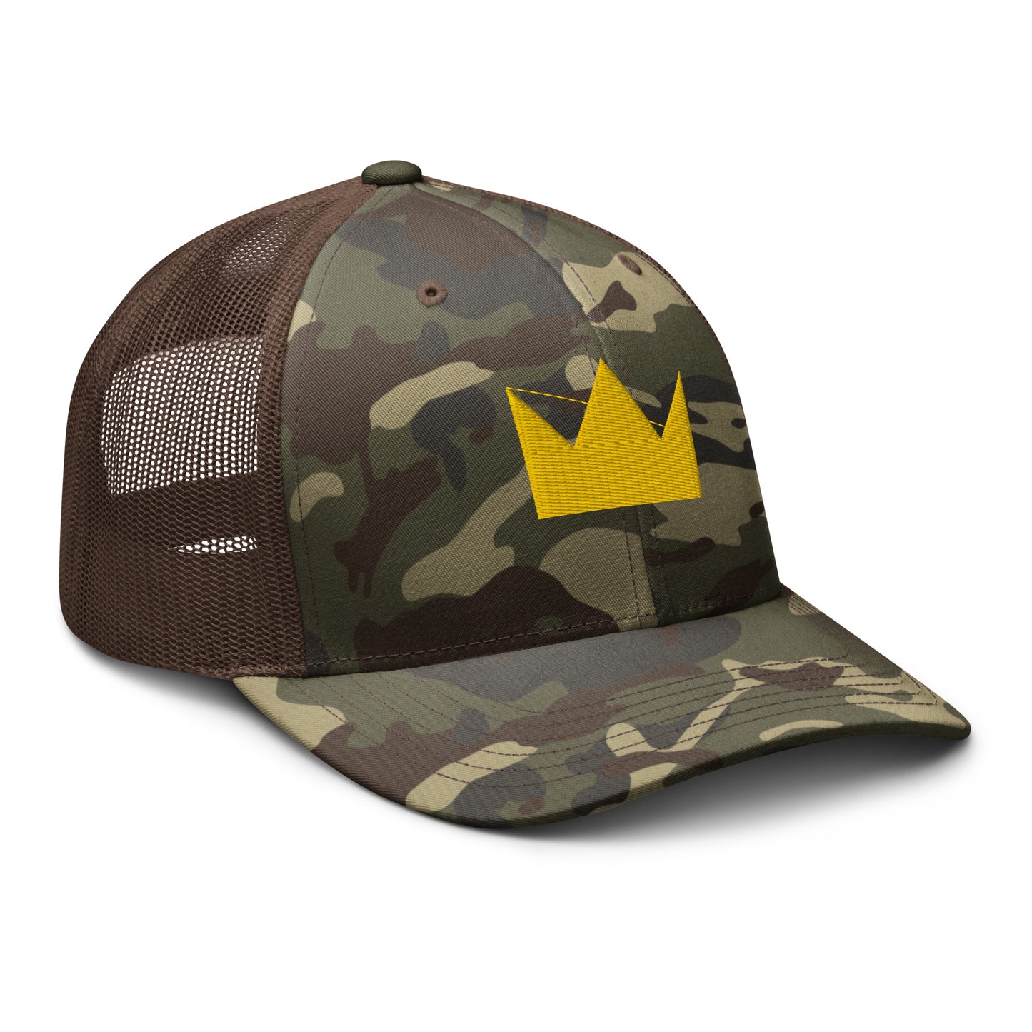 LionHead Apparel Crown Logo Camouflage trucker hat