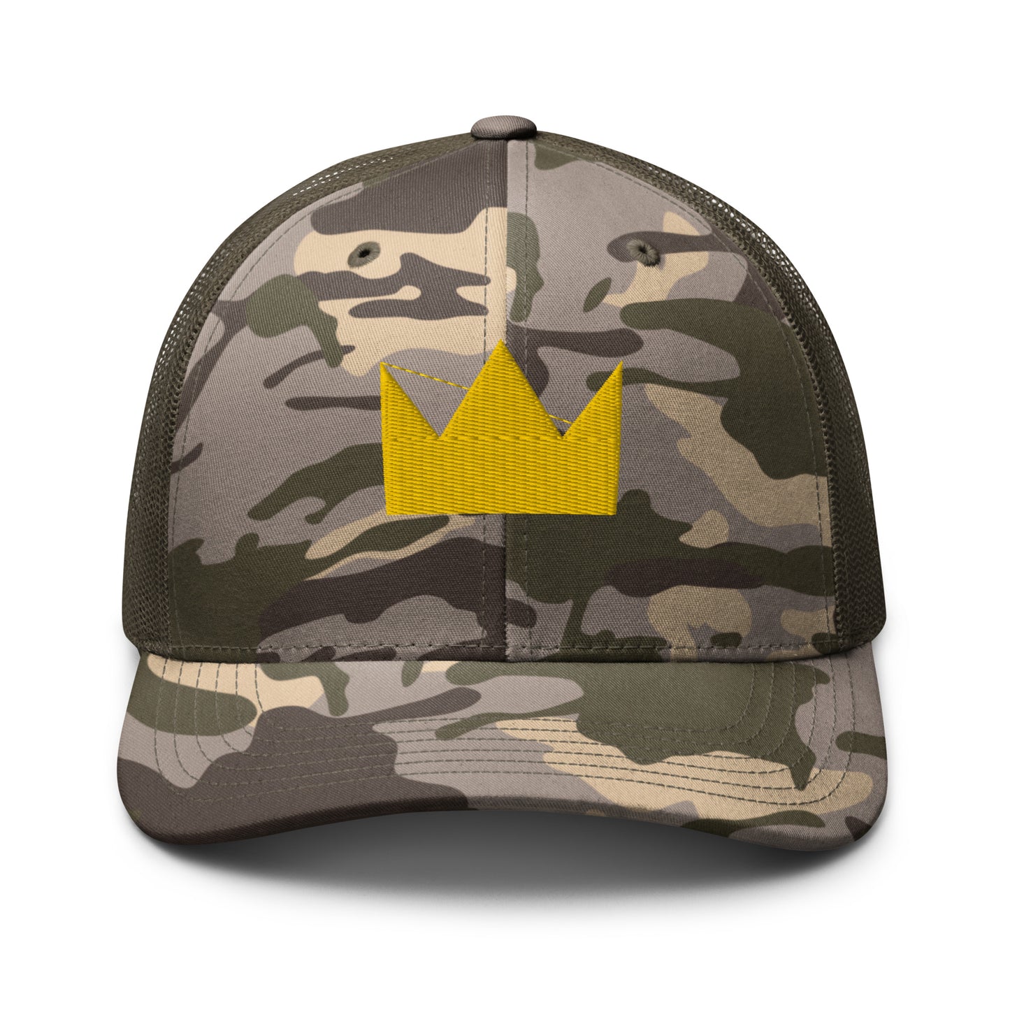 LionHead Apparel Crown Logo Camouflage trucker hat