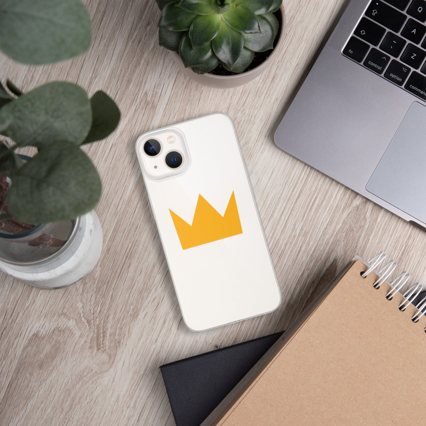 LionHead Apparel Crown Logo Clear Case for iPhone®