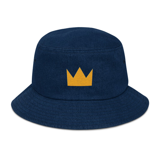 LionHead Apparel Crown Logo Denim bucket hat