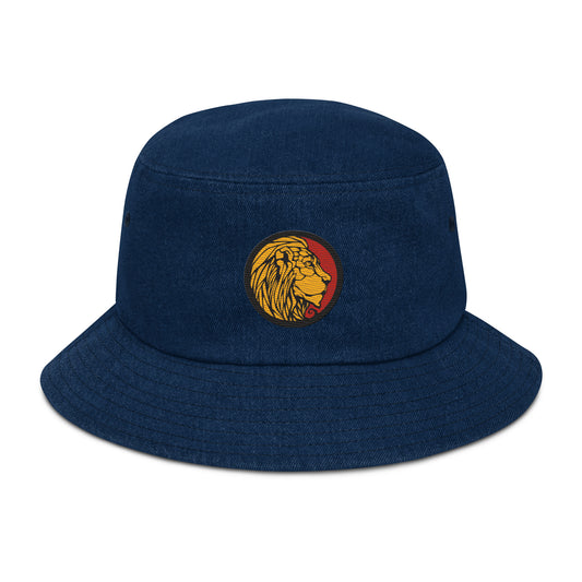 LionHead Apparel Crest Logo Denim bucket hat