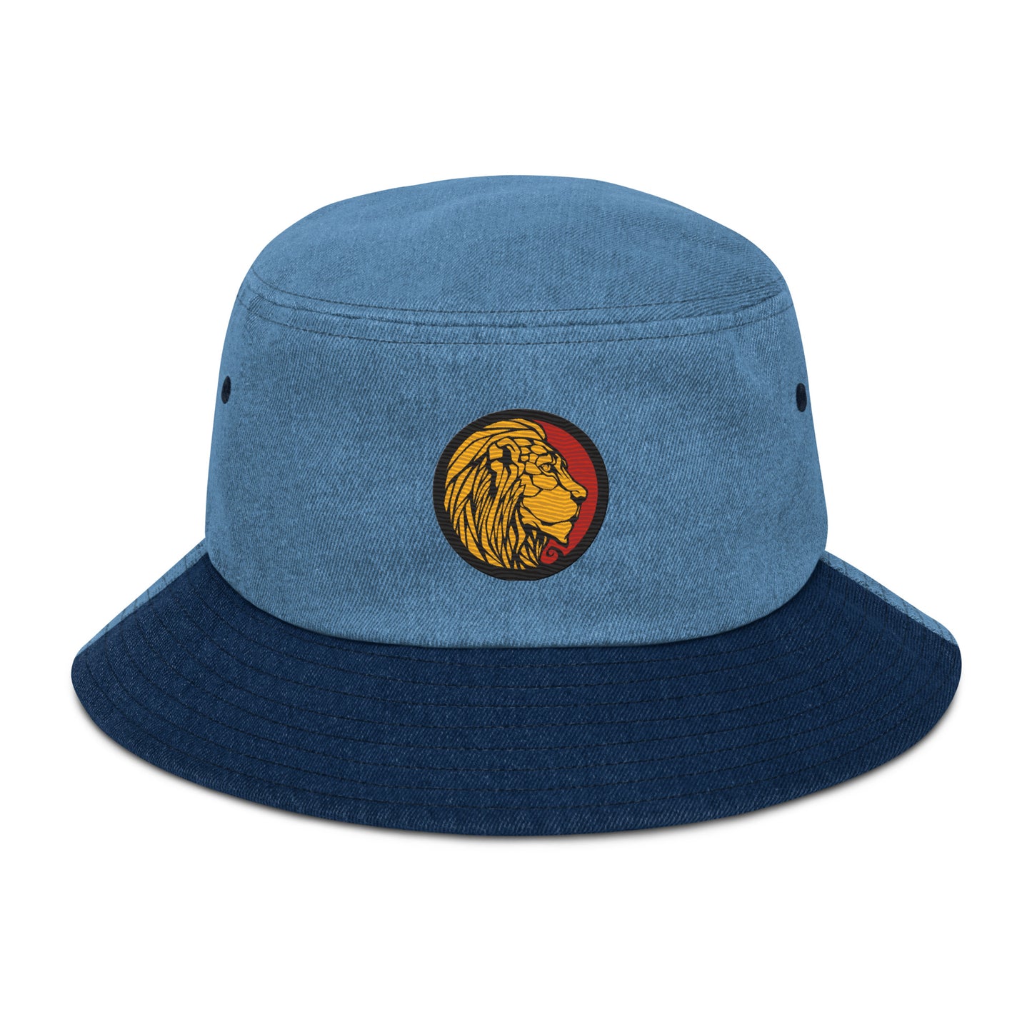 LionHead Apparel Crest Logo Denim bucket hat