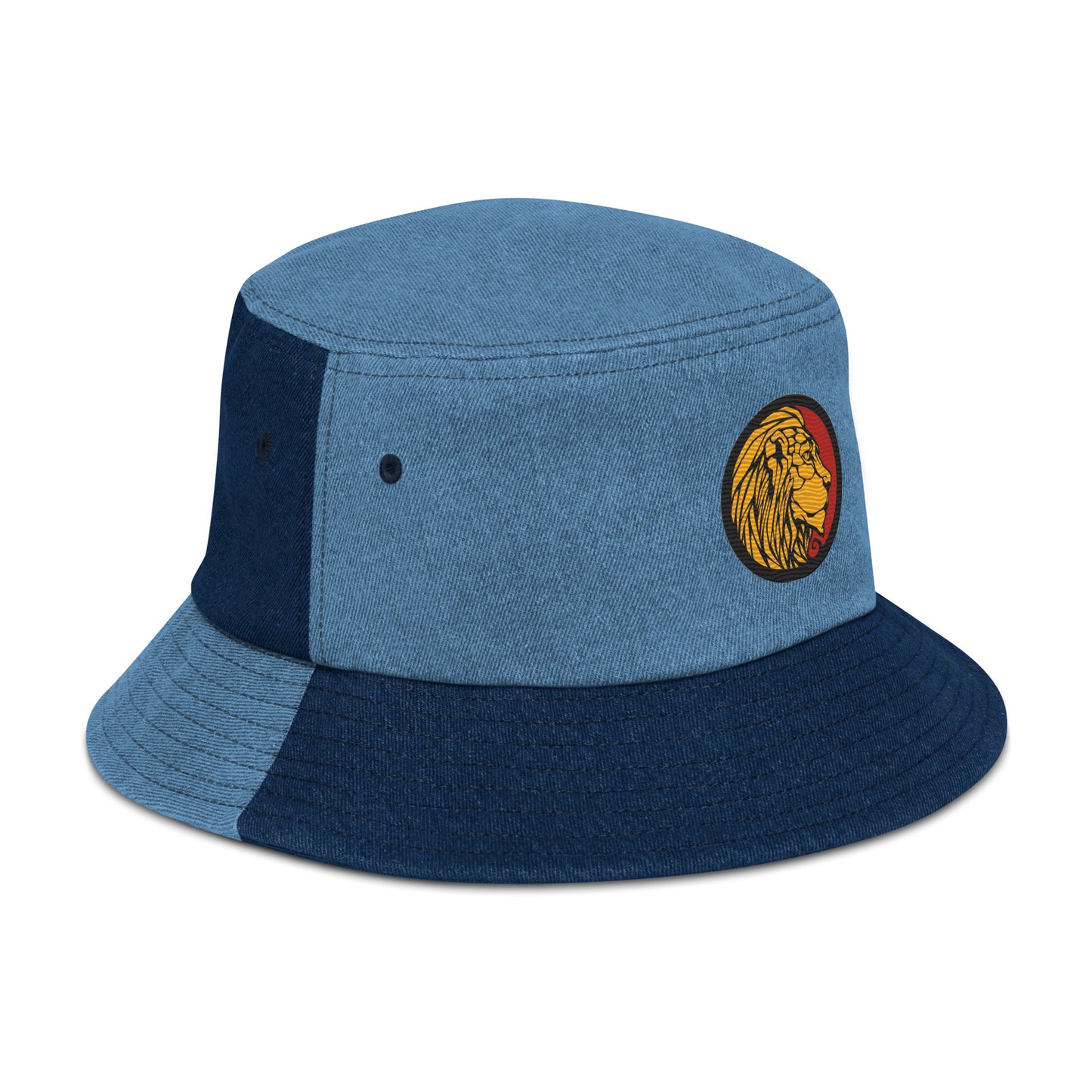 LionHead Apparel Crest Logo Denim bucket hat