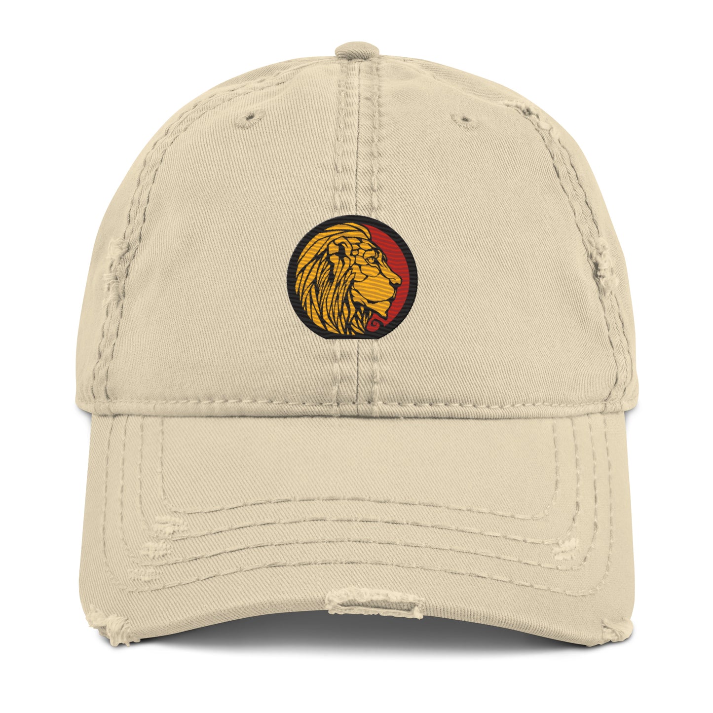 LionHead Apparel Crest Logo Distressed Dad Hat