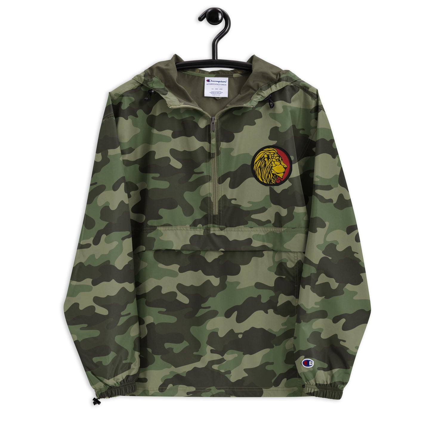 LionHead Apparel x Champion LionHead Crest Logo Embroidered Packable Jacket