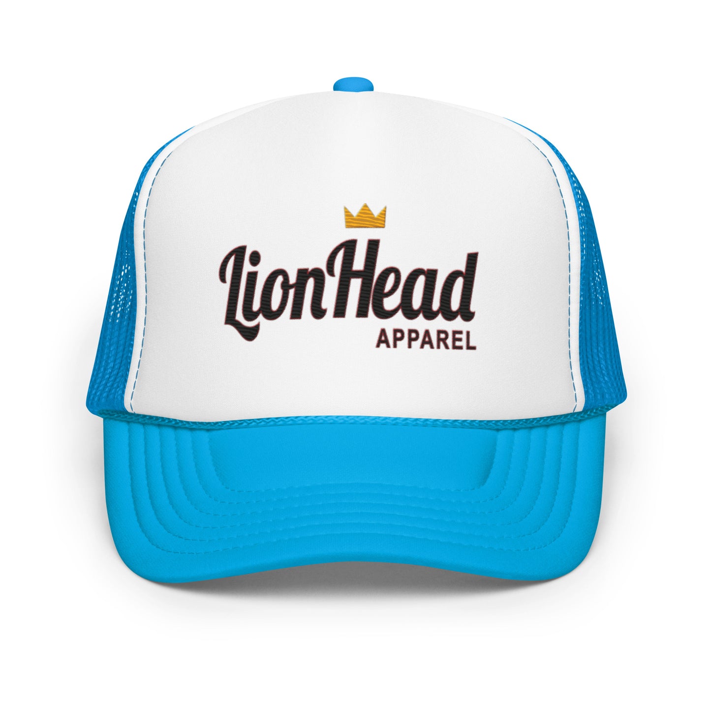 LionHead Apparel Elevated Crown Logo Trucker Cap