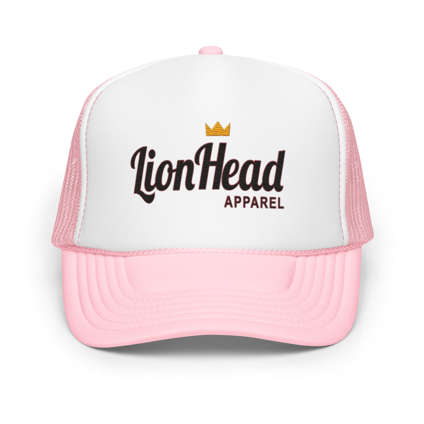 LionHead Apparel Elevated Crown Logo Trucker Cap