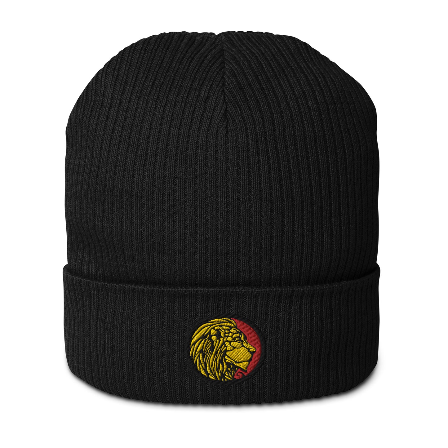 LionHead Apparel Crest Logo Organic ribbed beanie