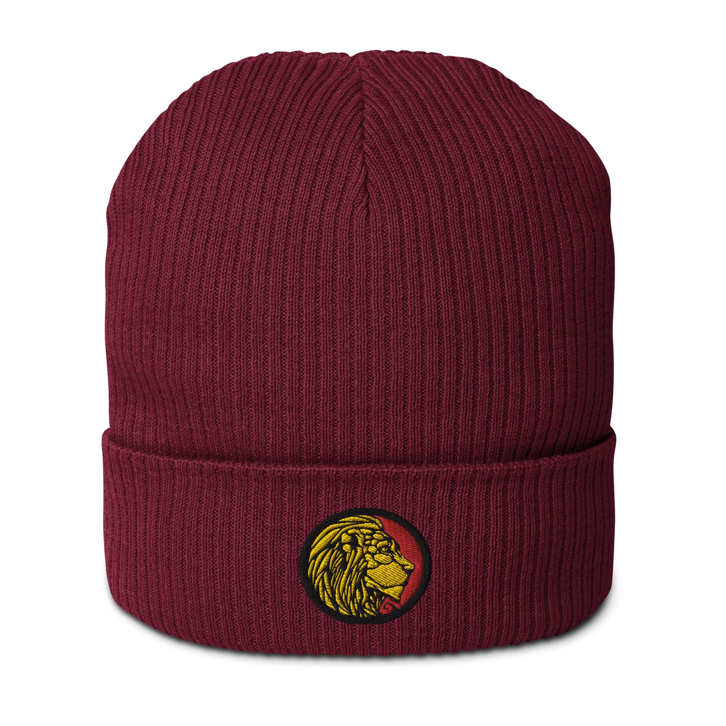 LionHead Apparel Crest Logo Organic ribbed beanie