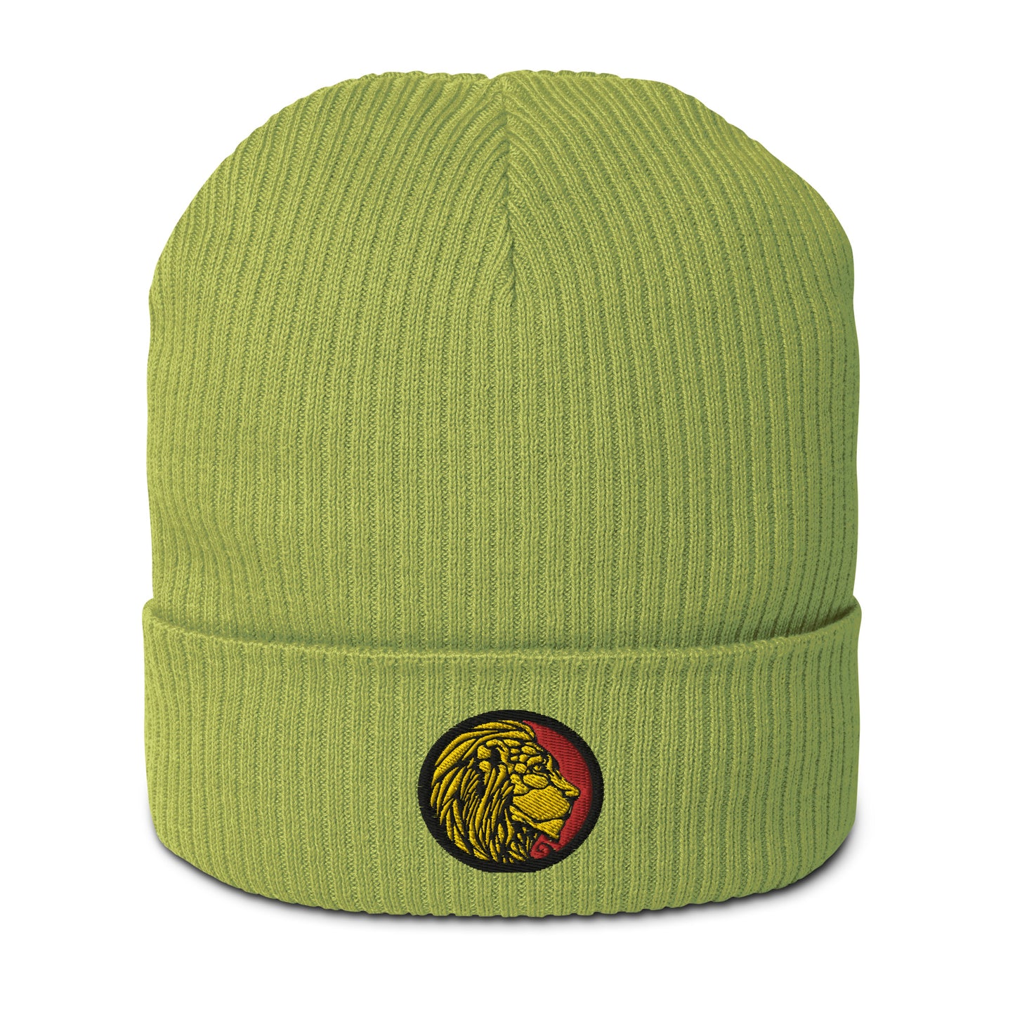 LionHead Apparel Crest Logo Organic ribbed beanie