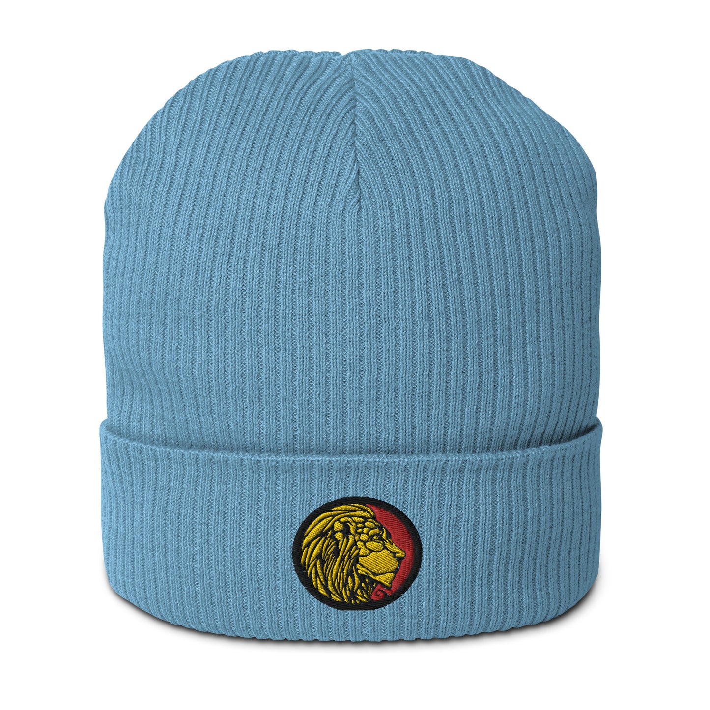 LionHead Apparel Crest Logo Organic ribbed beanie