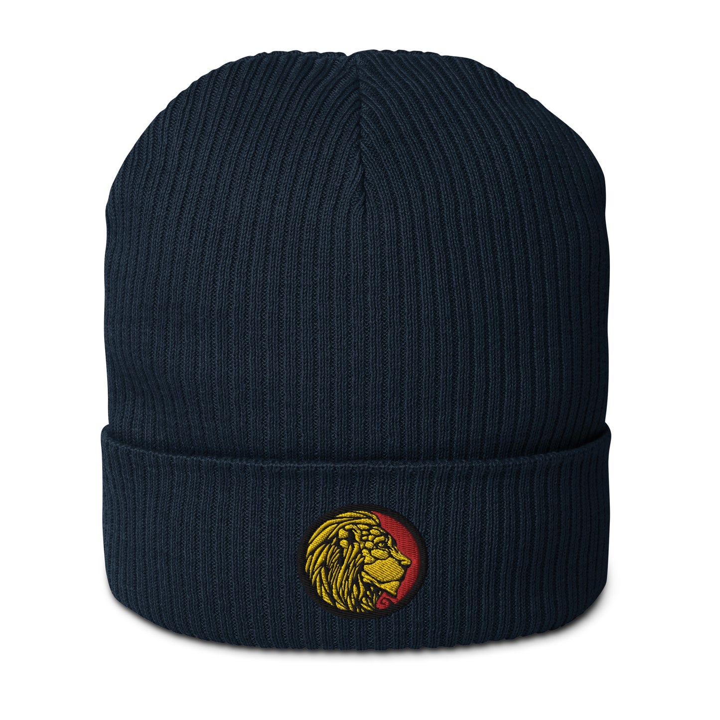 LionHead Apparel Crest Logo Organic ribbed beanie