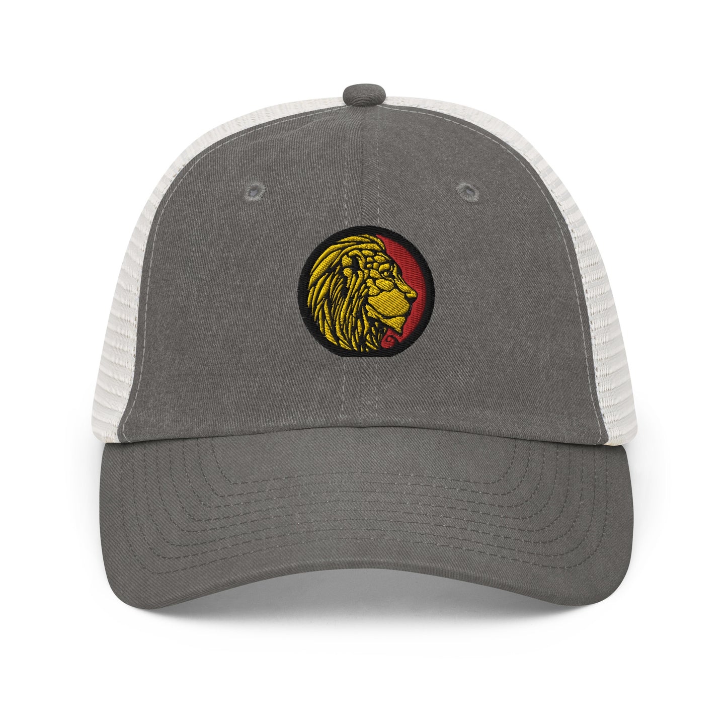 LionHead Apparel Crest Logo Pigment-dyed Trucker cap