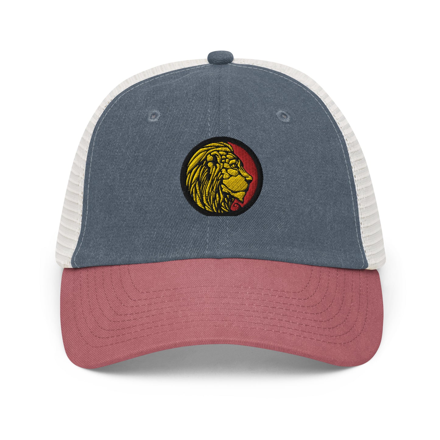 LionHead Apparel Crest Logo Pigment-dyed Trucker cap