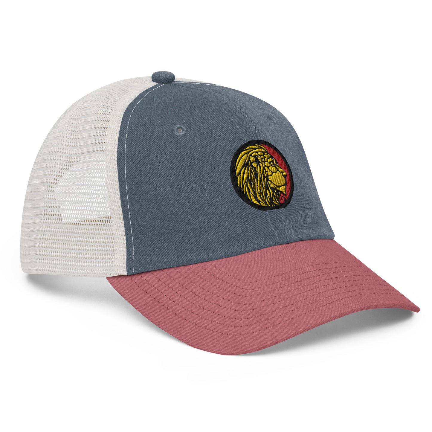 LionHead Apparel Crest Logo Pigment-dyed Trucker cap