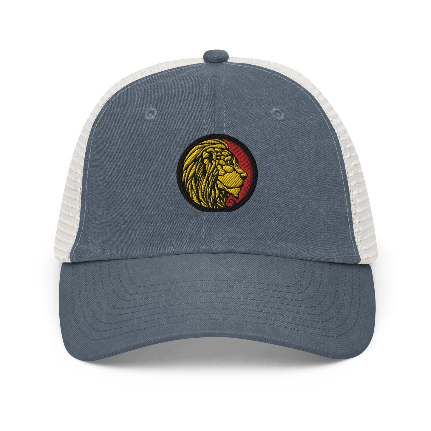 LionHead Apparel Crest Logo Pigment-dyed Trucker cap