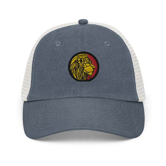 LionHead Apparel Crest Logo Pigment-dyed Trucker cap