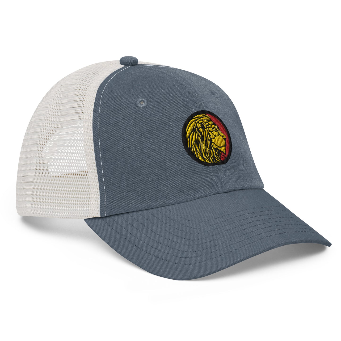 LionHead Apparel Crest Logo Pigment-dyed Trucker cap