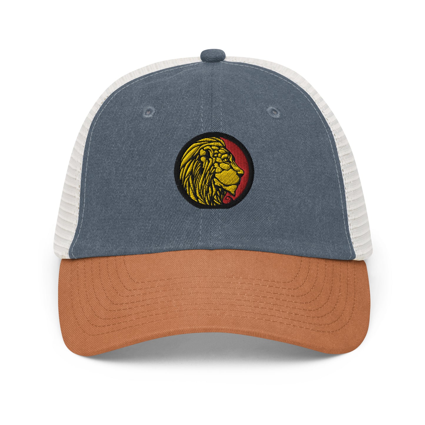 LionHead Apparel Crest Logo Pigment-dyed Trucker cap