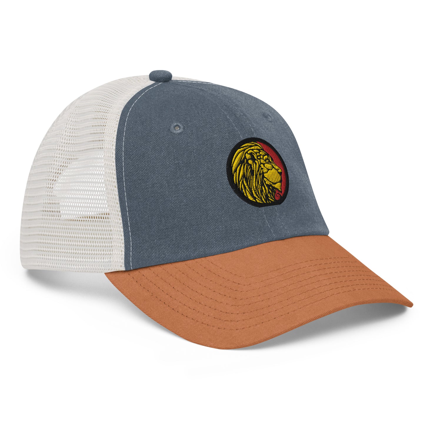 LionHead Apparel Crest Logo Pigment-dyed Trucker cap