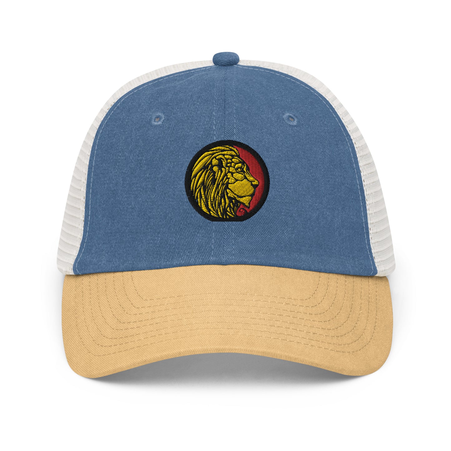 LionHead Apparel Crest Logo Pigment-dyed Trucker cap