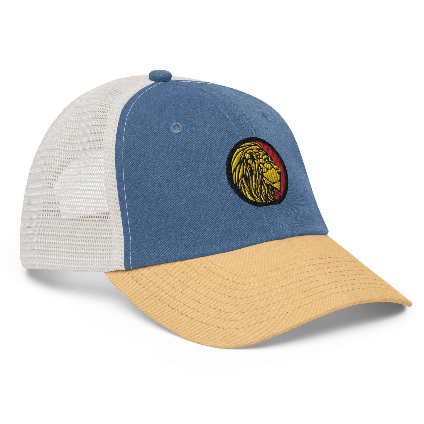 LionHead Apparel Crest Logo Pigment-dyed Trucker cap