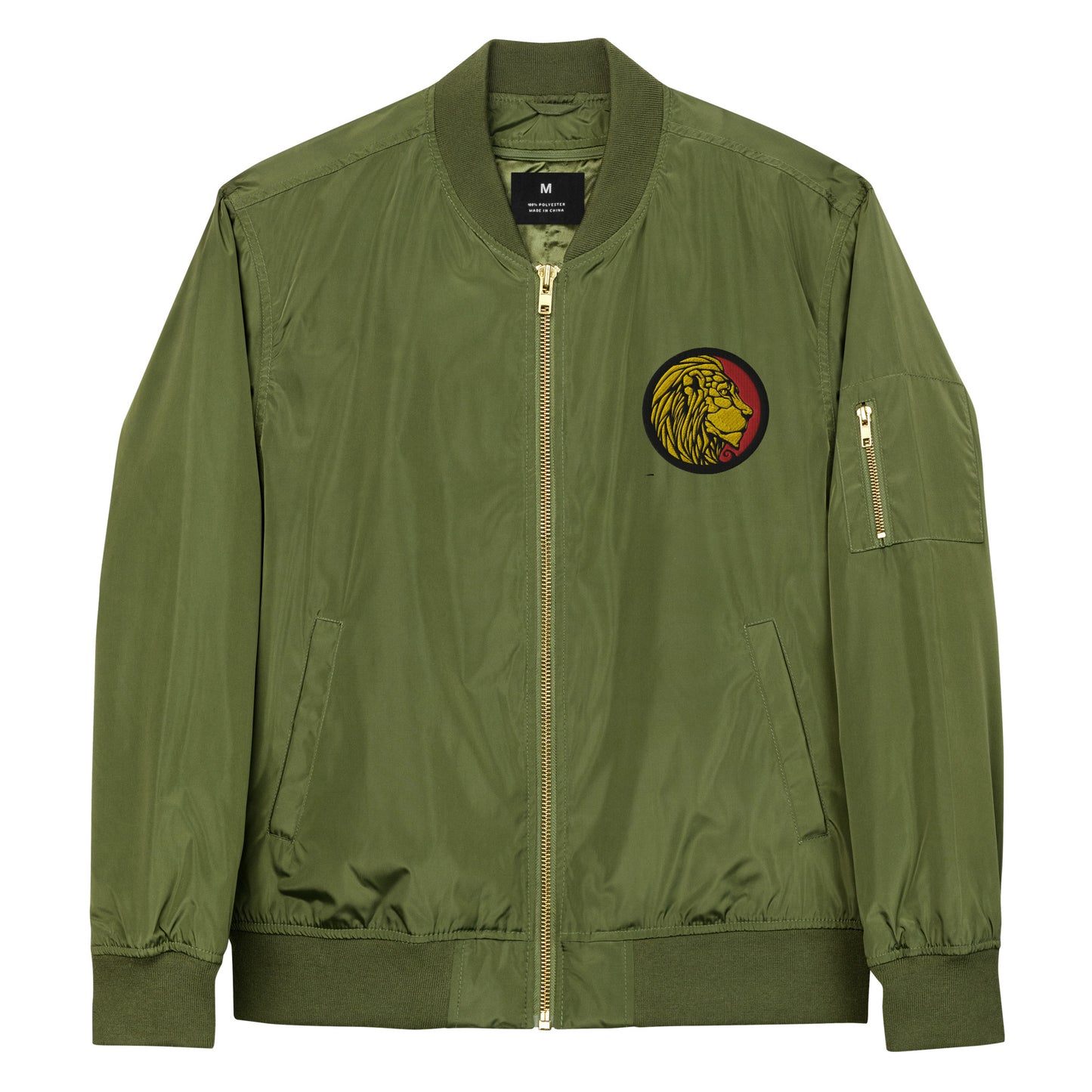 LionHead Apparel Crest Logo Premium recycled bomber jacket