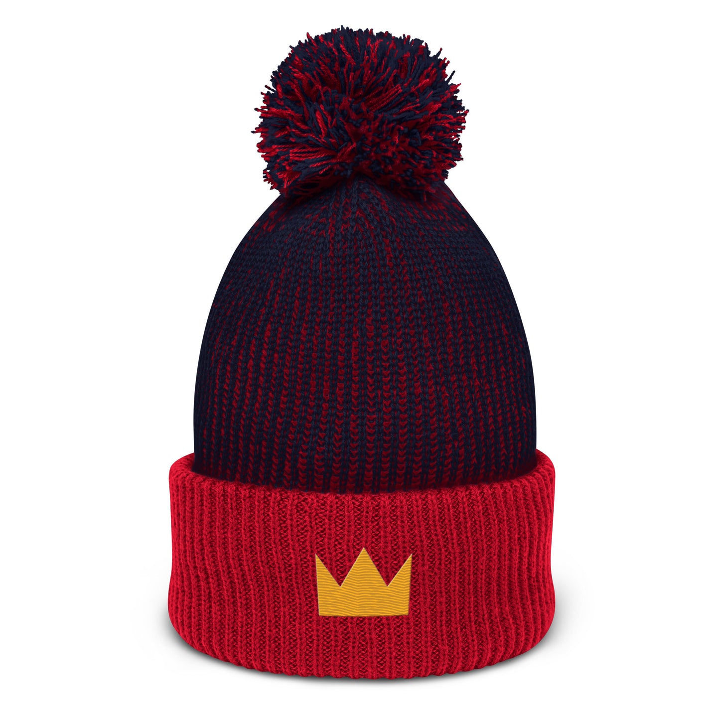 LionHead Apparel Crown Logo Pom-Pom Beanie