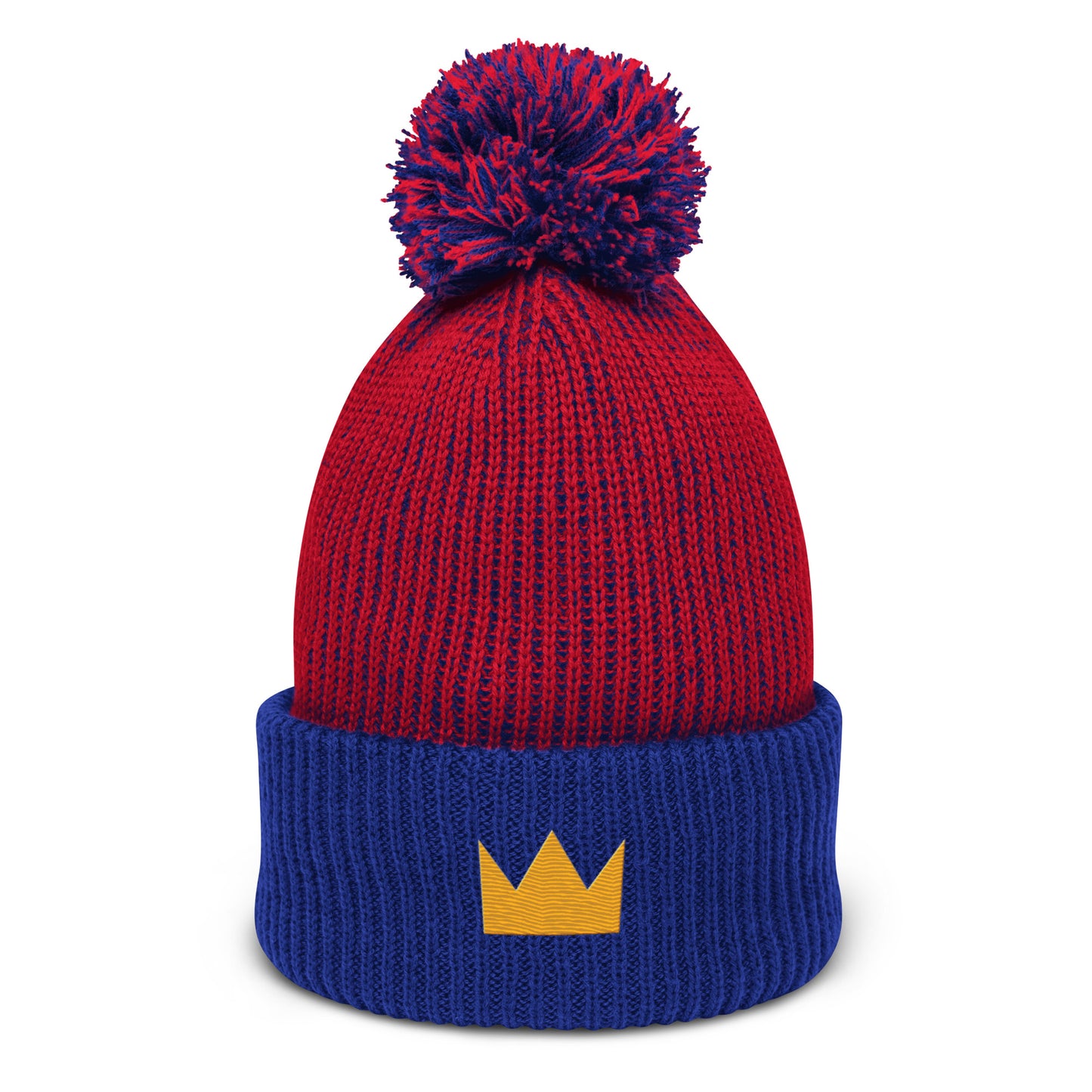 LionHead Apparel Crown Logo Pom-Pom Beanie