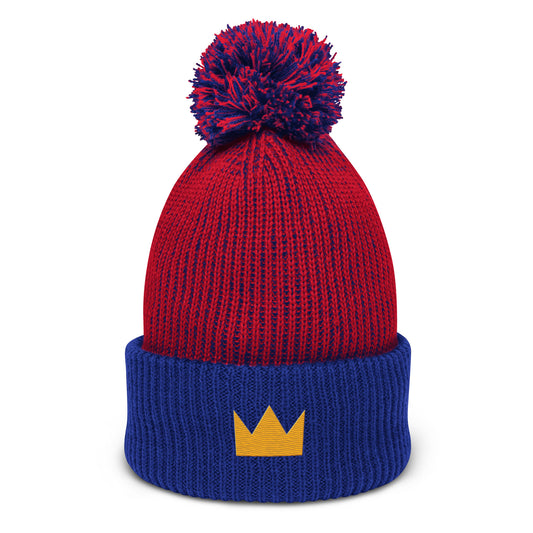 LionHead Apparel Crown Logo Pom-Pom Beanie