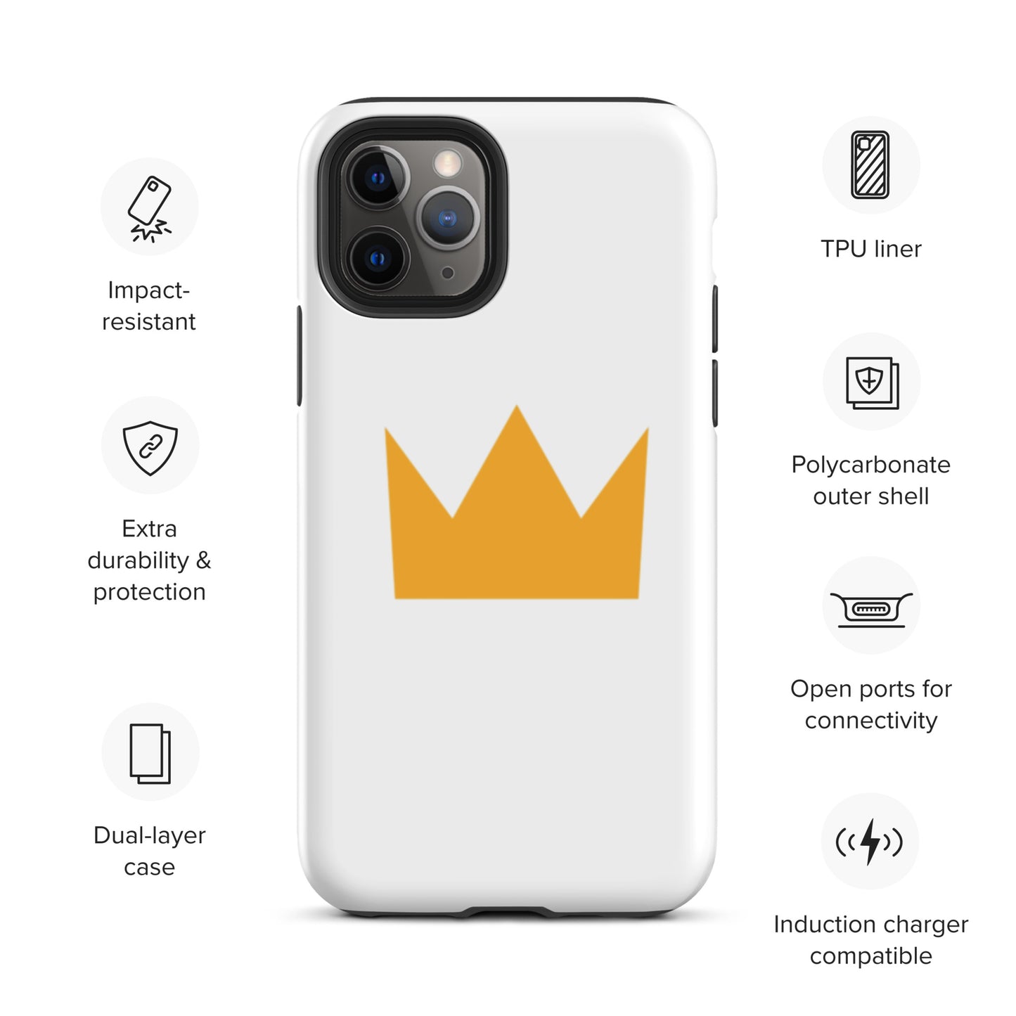 LionHead Apparel Crown Logo Tough Case for iPhone®