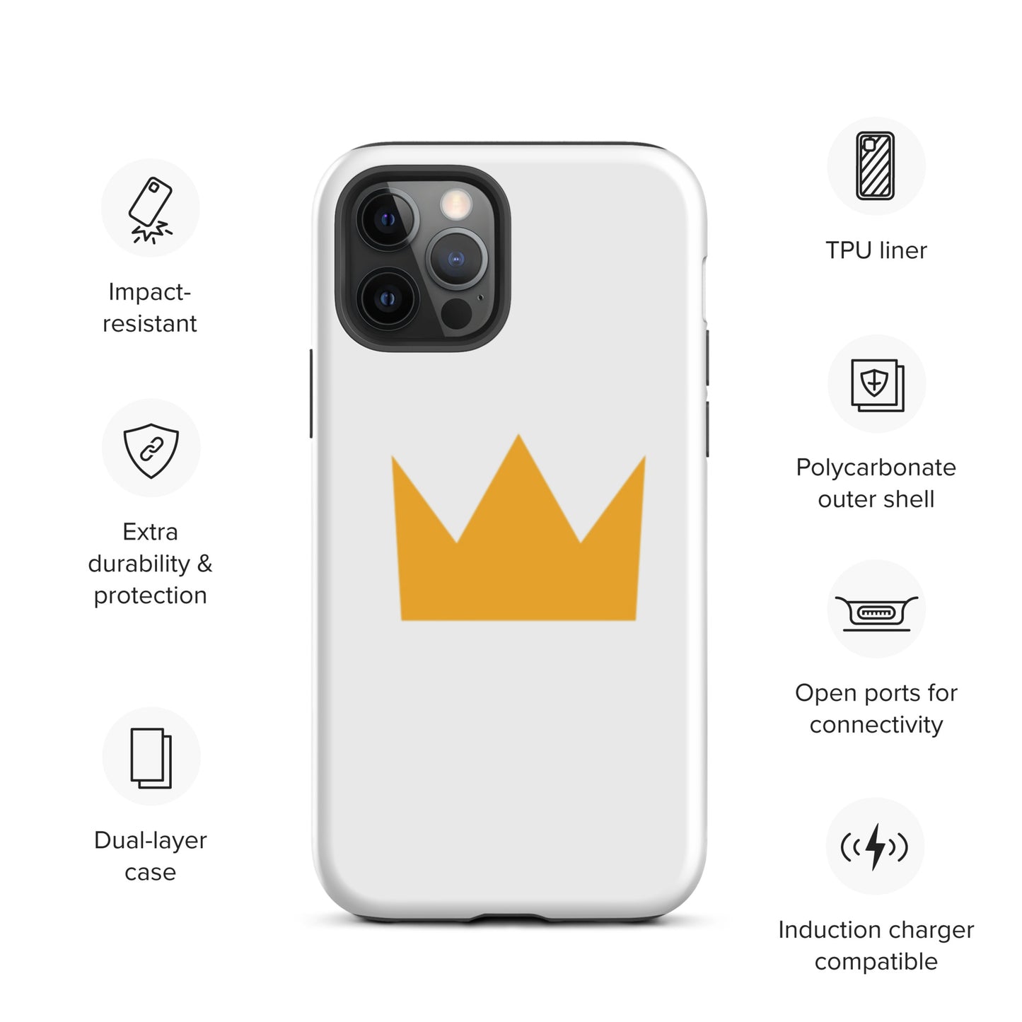 LionHead Apparel Crown Logo Tough Case for iPhone®