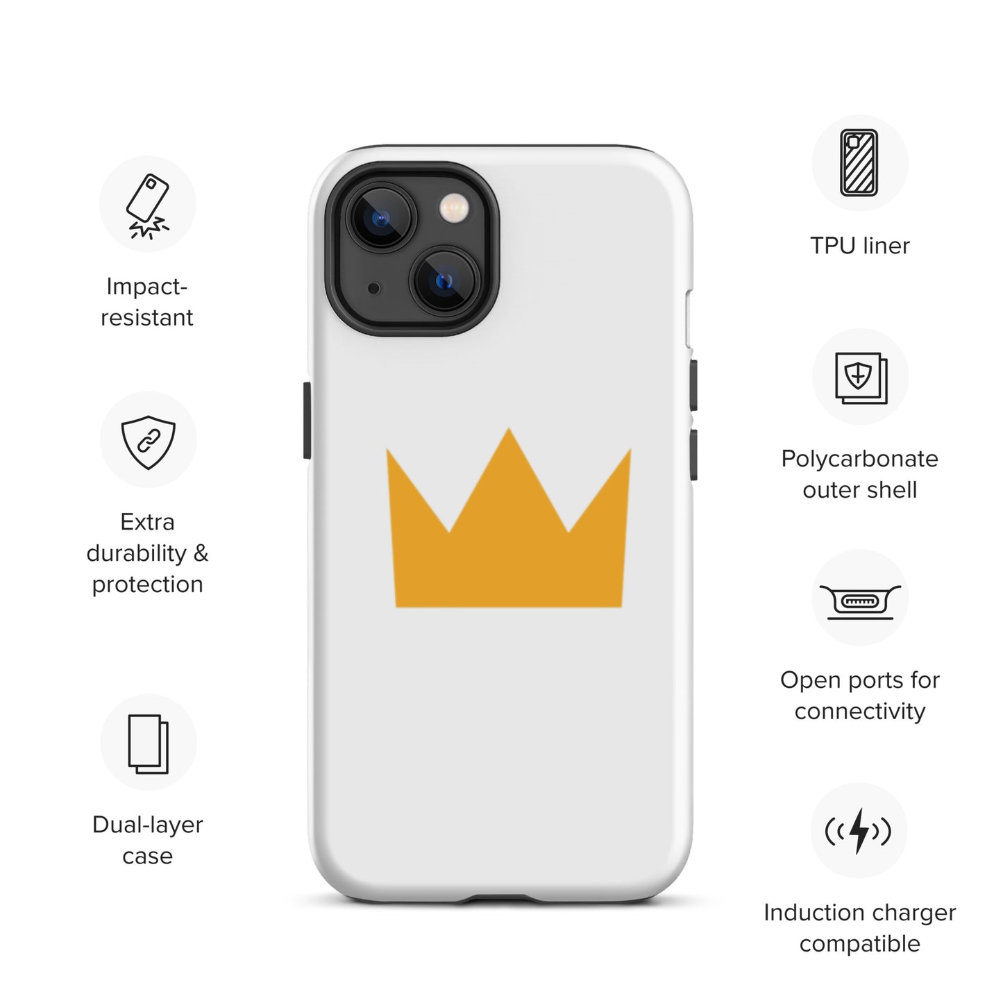 LionHead Apparel Crown Logo Tough Case for iPhone®