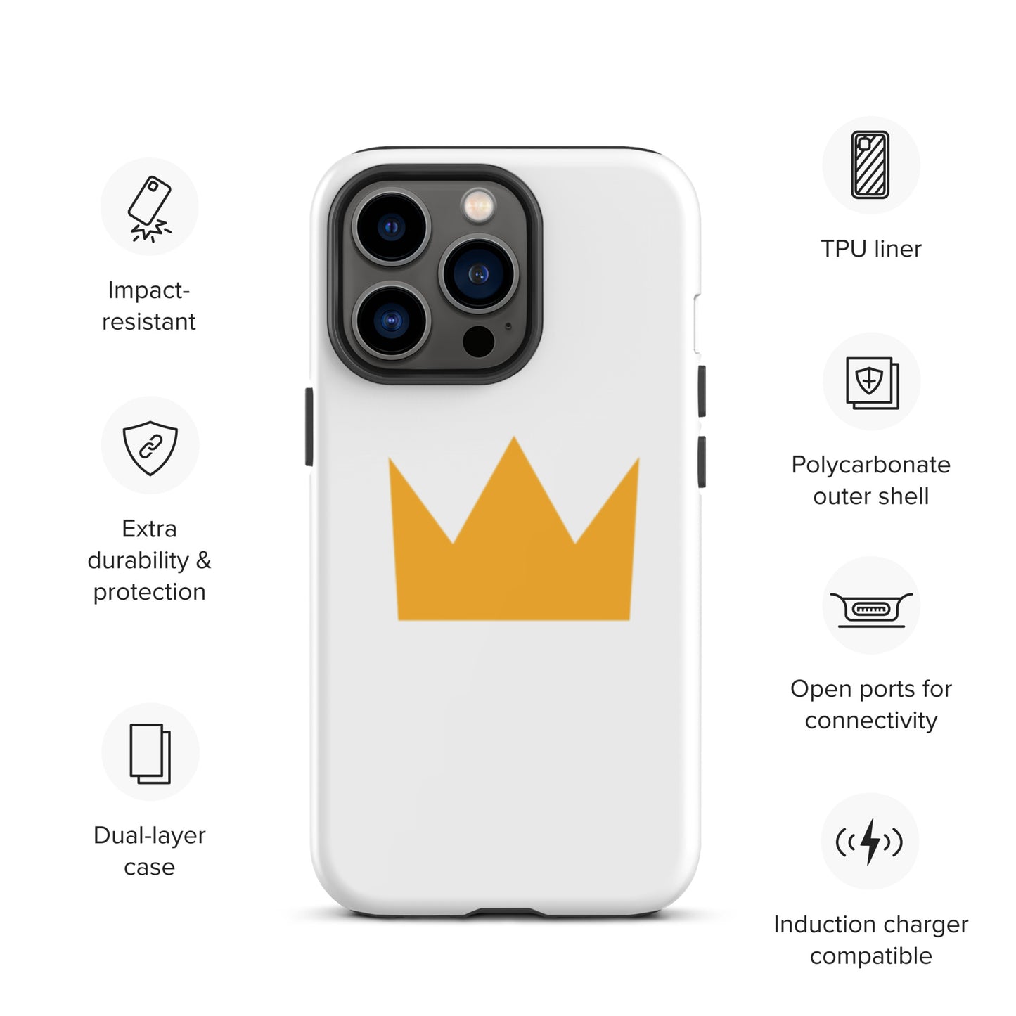LionHead Apparel Crown Logo Tough Case for iPhone®