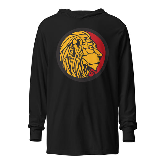 LionHead Apparel Large Crest Logo Hooded long-sleeve tee