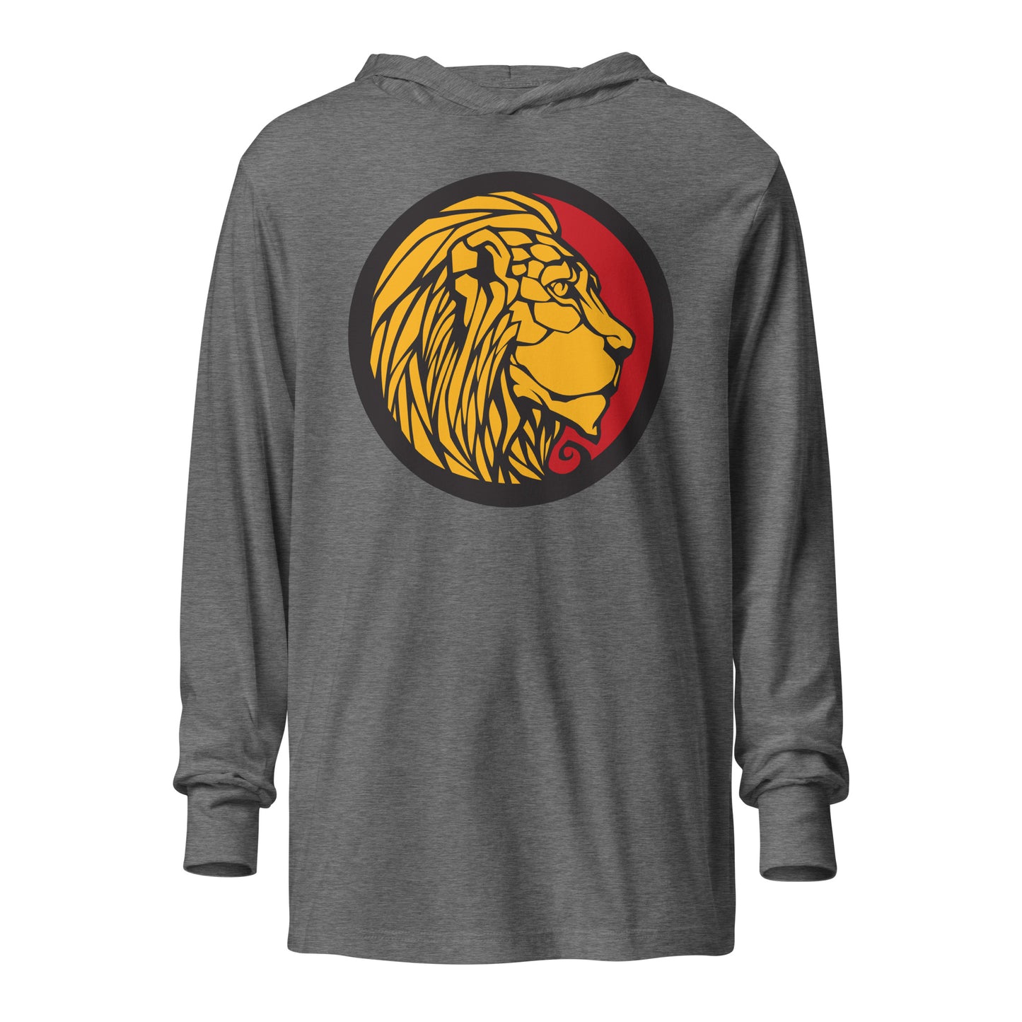 LionHead Apparel Large Crest Logo Hooded long-sleeve tee
