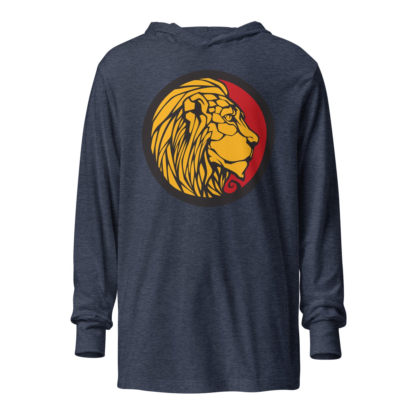 LionHead Apparel Large Crest Logo Hooded long-sleeve tee