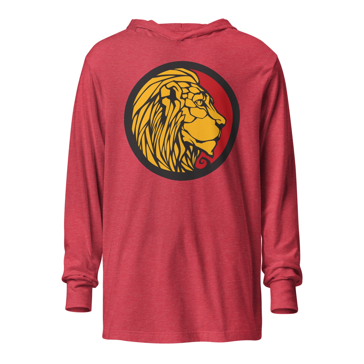LionHead Apparel Large Crest Logo Hooded long-sleeve tee