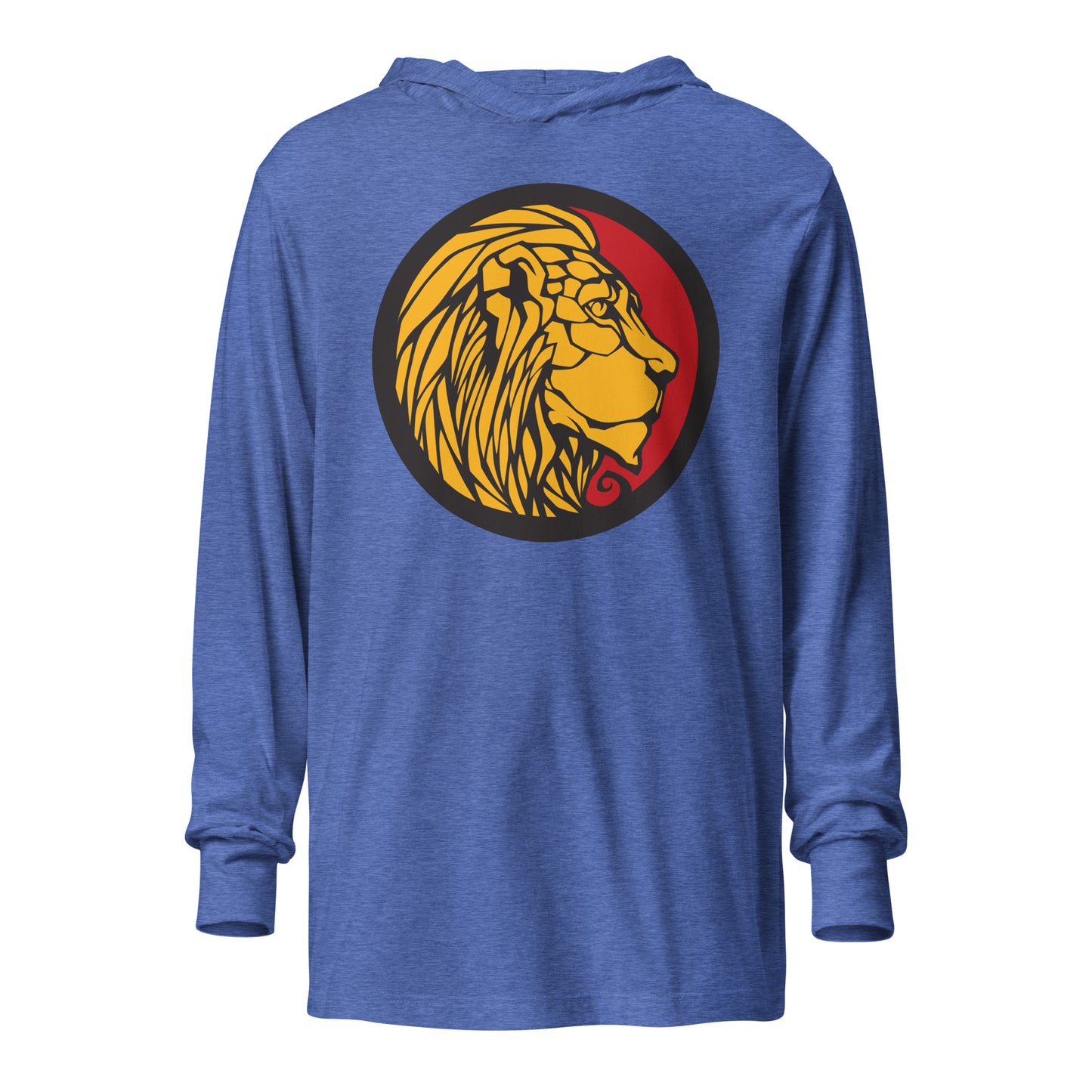 LionHead Apparel Large Crest Logo Hooded long-sleeve tee