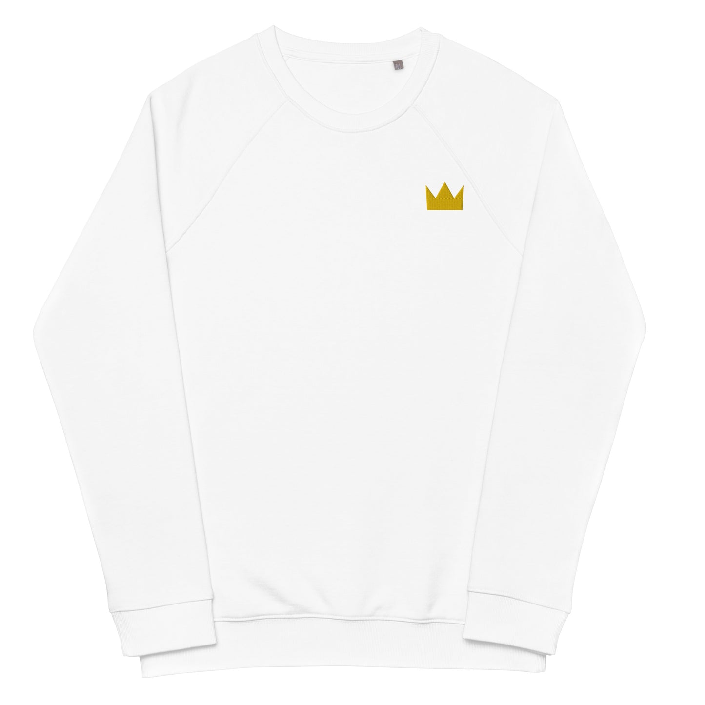 LionHead Apparel Embroidered Crown Logo Unisex organic raglan sweatshirt